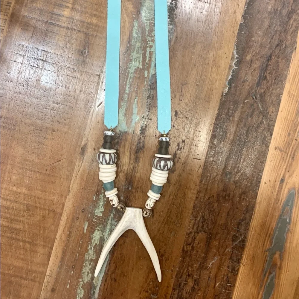 🌾Artisan Antler Pendant Necklace - Picture 5 of 7